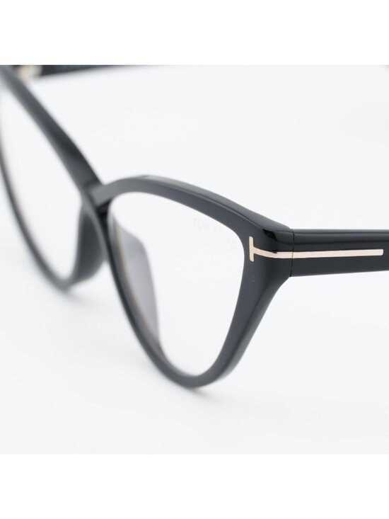 Tom Ford FT5729-B 001 Eyeglasses Black 53mm Cat Eye Frame, Blue Light Block main image 8